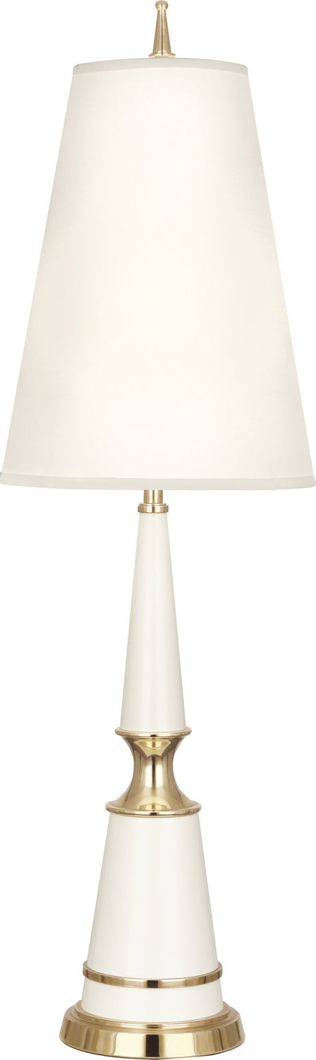 Robert Abbey - W901X - One Light Table Lamp - Jonathan Adler Versailles - Lily Lacquered Paint w/ Modern Brass