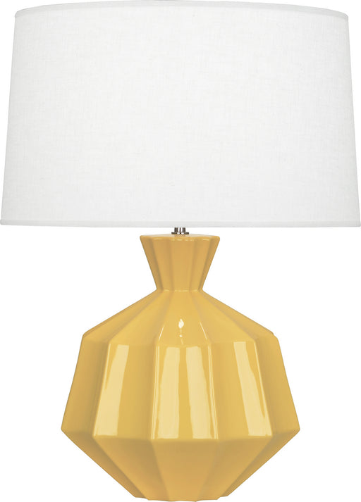 Robert Abbey - SU999 - One Light Table Lamp - Orion - Sunset Yellow Glazed Ceramic