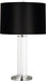 Robert Abbey - S472B - One Light Table Lamp - Fineas - Clear Glass/Polished Nickel