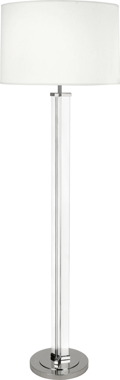 Robert Abbey - S473 - One Light Floor Lamp - Fineas - Clear Glass/Polished Nickel