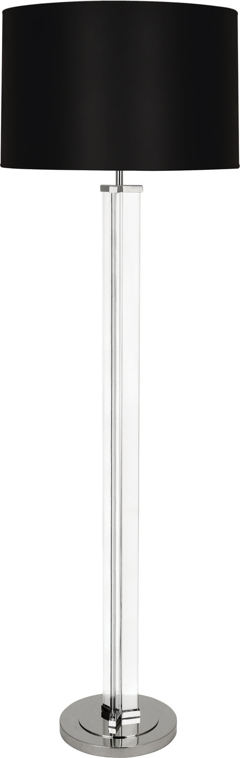 Robert Abbey - S473B - One Light Floor Lamp - Fineas - Clear Glass/Polished Nickel