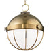 Hudson Valley - 2315-AGB - One Light Pendant - Sumner - Aged Brass