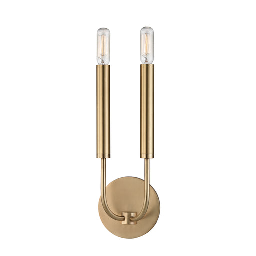 Hudson Valley - 2600-AGB - Two Light Wall Sconce - Gideon - Aged Brass