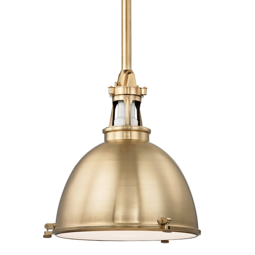 Hudson Valley - 4620-AGB - One Light Pendant - Massena - Aged Brass