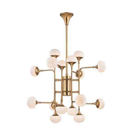 Hudson Valley - 4716-AGB - LED Chandelier - Fleming - Aged Brass