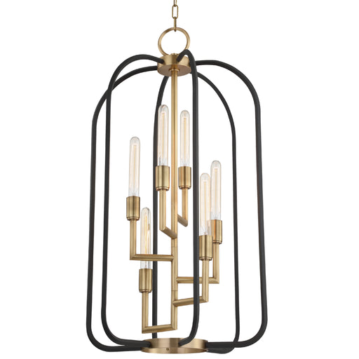Hudson Valley - 8316-AGB - Six Light Chandelier - Angler - Aged Brass