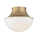 Hudson Valley - 9411-AGB - LED Flush Mount - Lettie - Aged Brass