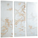 Cyan - 07517 - Wall Art - Osaka - Silver Leaf And Natural Wood