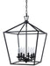 Trans Globe Imports - 10266 ROB - Six Light Pendant - Lacey - Rubbed Oil Bronze