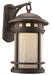 Trans Globe Imports - 40373 RT - One Light Postmount Lantern - Boardwalk - Rust