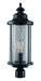 Trans Globe Imports - 40743 BK - One Light Postmount Lantern - Stewart - Black