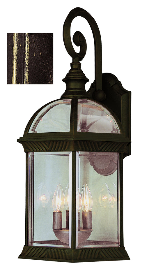 Trans Globe Imports - 44181 BG - Three Light Wall Lantern - Wentworth - Black Gold