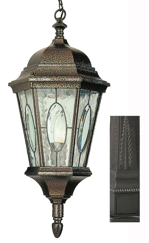 Trans Globe Imports - 4717 BK - One Light Hanging Lantern - Villa Nueva - Black