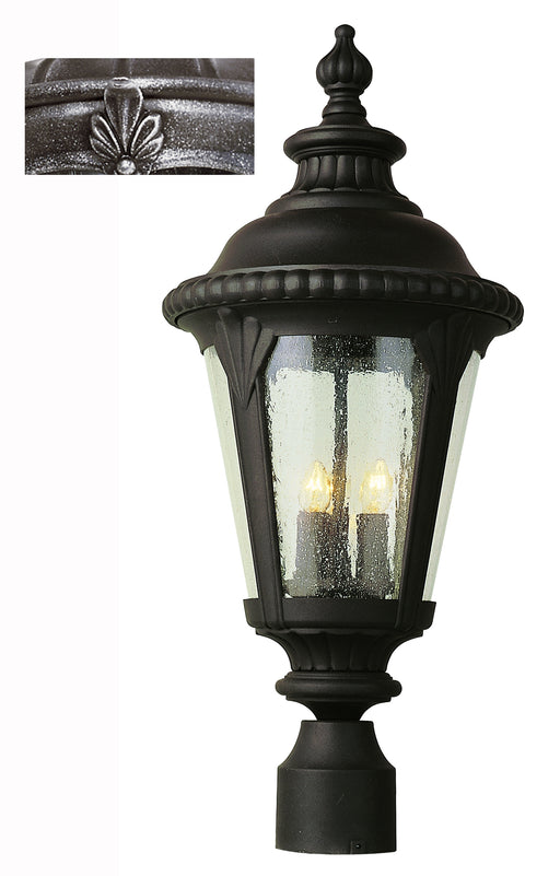 Trans Globe Imports - 5047 SWI - Three Light Postmount Lantern - Commons - Swedish Iron