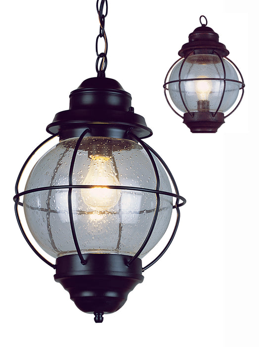 Trans Globe Imports - 69903 RBZ - One Light Hanging Lantern - Catalina - Rustic Bronze