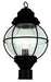 Trans Globe Imports - 69905 BK - One Light Postmount Lantern - Catalina - Black
