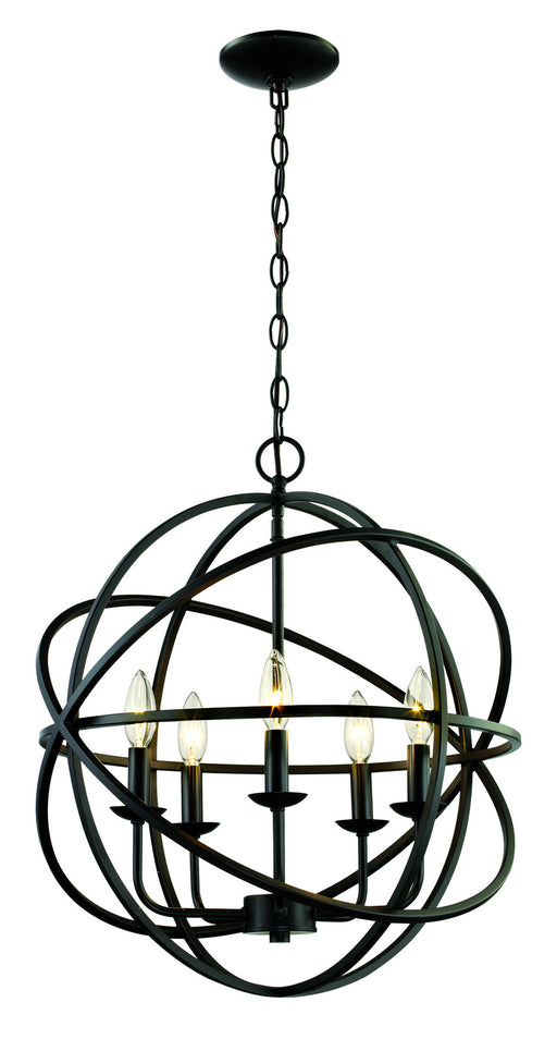 Trans Globe Imports - 70655 ROB - Five Light Pendant - Apollo - Rubbed Oil Bronze
