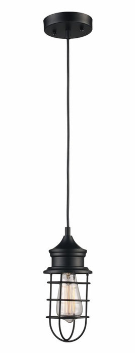 Trans Globe Imports - PND-1028 - One Light Pendant - Camp - Black