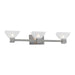 Forte - 5079-03-55 - Three Light Bath Bracket - Brushed Nickel