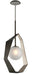 Troy Lighting - F5534 - LED Pendant - Origami - Graphite With Silver Leaf