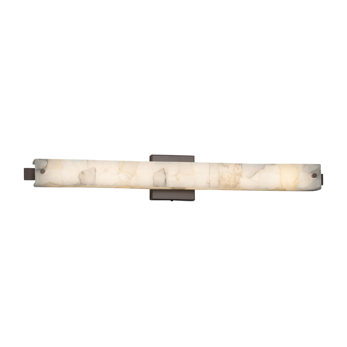 Justice Designs - ALR-8685-DBRZ - LED Bath Bar - Alabaster Rocks! - Dark Bronze