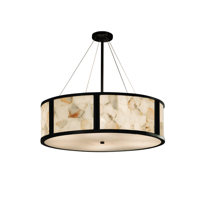 Justice Designs - ALR-9547-MBLK - Pendant - Alabaster Rocks! - Matte Black