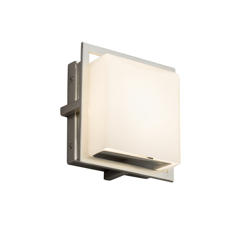 Justice Designs - FSN-7561W-OPAL-NCKL - LED Wall Sconce - Fusion - Brushed Nickel