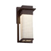 Justice Designs - PNA-7541W-WAVE-DBRZ - LED Wall Sconce - Porcelina™ - Dark Bronze