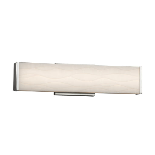 Justice Designs - PNA-8601-WAVE-CROM - LED Bath Bar - Porcelina™ - Polished Chrome