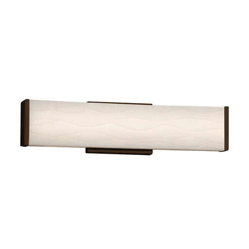 Justice Designs - PNA-8601-WAVE-DBRZ - LED Bath Bar - Porcelina™ - Dark Bronze