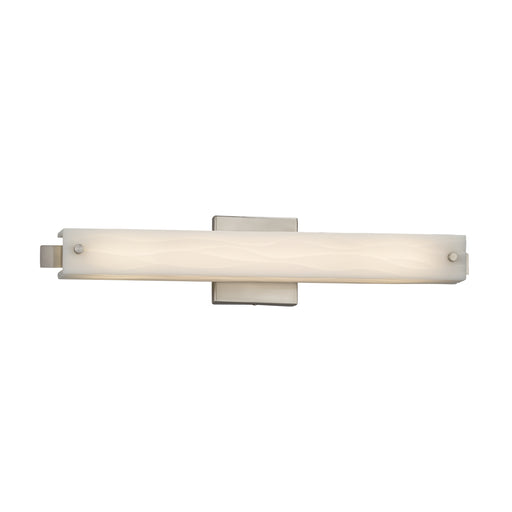 Justice Designs - PNA-8681-WAVE-NCKL - LED Bath Bar - Porcelina™ - Brushed Nickel