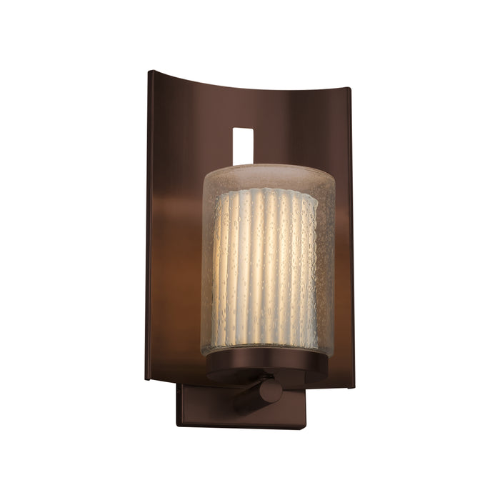 Justice Designs - POR-7591W-10-PLET-DBRZ - Wall Sconce - Limoges - Dark Bronze