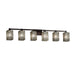 Justice Designs - WGL-8436-15-GRCB-DBRZ - Six Light Bath Bar - Wire Glass™ - Dark Bronze