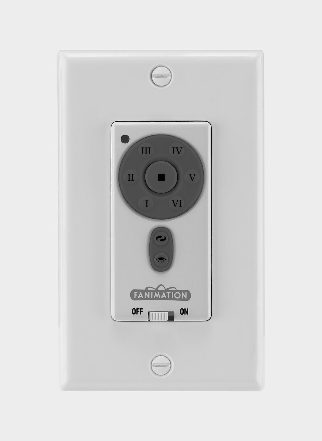 Fanimation TW306 Wall Control Controls Matte White — Lighting