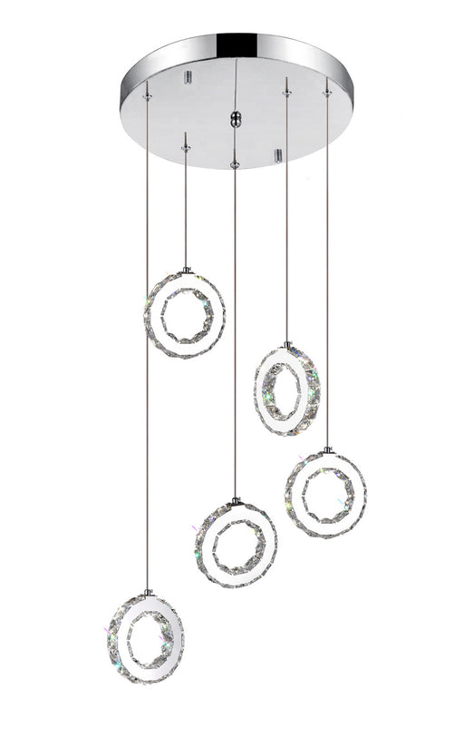 CWI Lighting - 5417P20ST-R - LED Pendant - Ring - Chrome