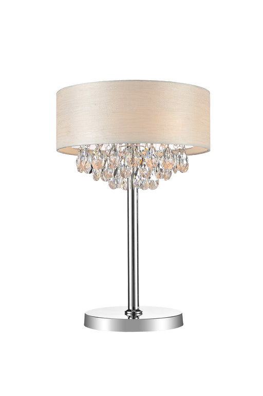 CWI Lighting - 5443T14C (Off White) - Three Light Table Lamp - Dash - Chrome