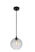 CWI Lighting - 5553P10-Clear - One Light Mini Pendant - Glass - Black