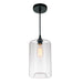 CWI Lighting - 5553P7-Clear - One Light Mini Pendant - Glass - Black
