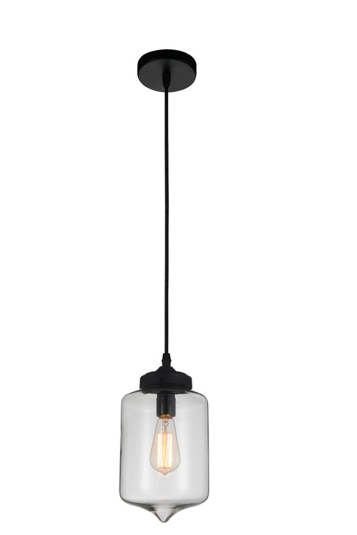 CWI Lighting - 5570P7C - Clear - One Light Mini Pendant - Glass - Black