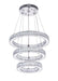 CWI Lighting - 5635P20ST-3R (Clear) - LED Chandelier - Florence - Chrome