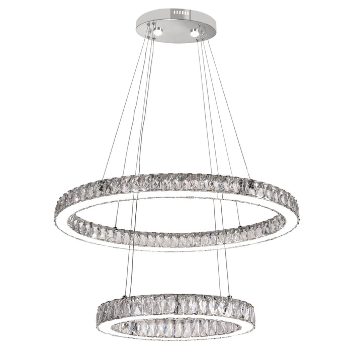 CWI Lighting - 5635P27ST-2O (Clear) - LED Chandelier - Florence - Chrome