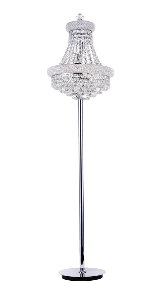 CWI Lighting - 8001F18C - Eight Light Floor Lamp - Empire - Chrome