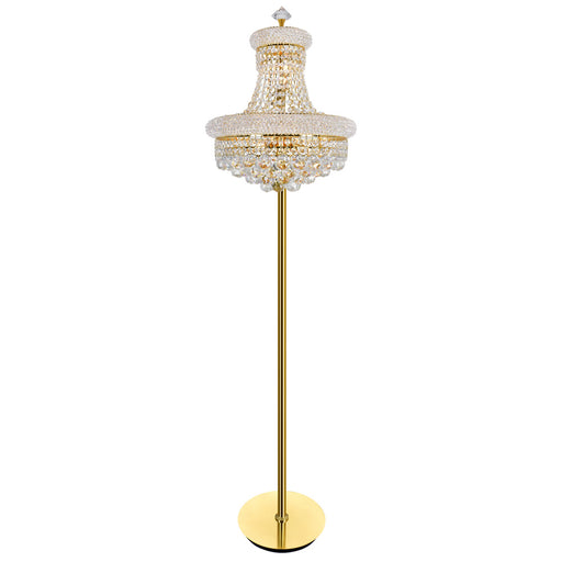 CWI Lighting - 8001F18G - Eight Light Floor Lamp - Empire - Gold