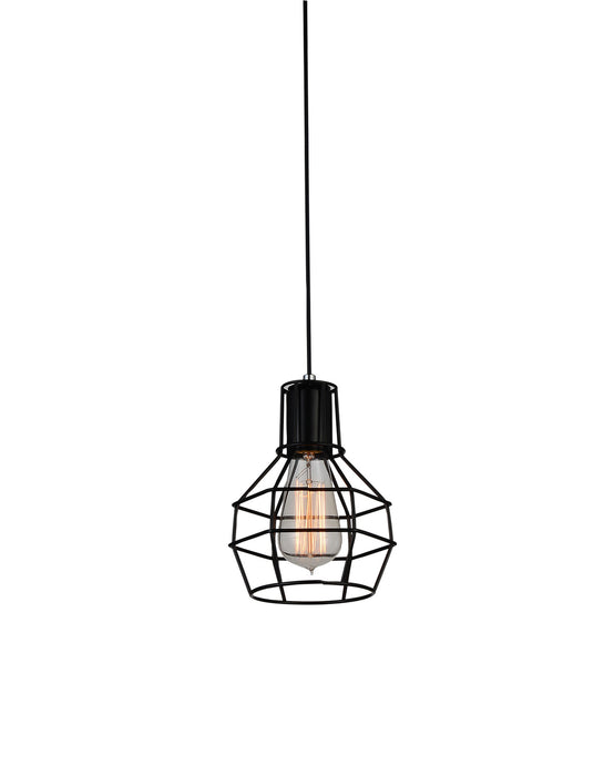 CWI Lighting - 9608P6-1-101 - One Light Mini Pendant - Secure - Black