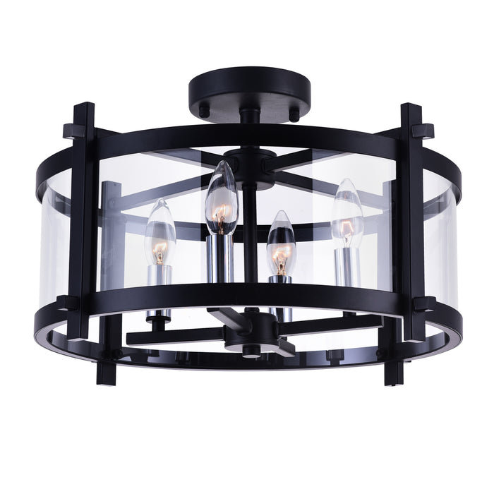 Four Light Flush Mount-Semi-Flush Mts.-CWI Lighting-Lighting Design Store