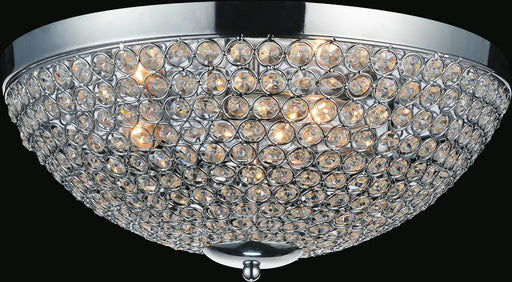 CWI Lighting - QS8357C12C - Three Light Flush Mount - Globe - Chrome