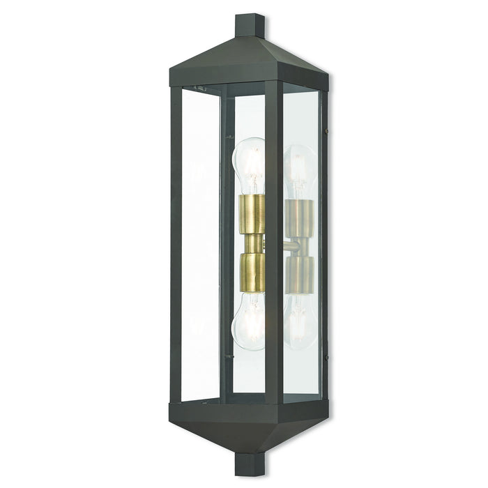 Livex Lighting - 20583-07 - Two Light Outdoor Wall Lantern - Nyack - Bronze