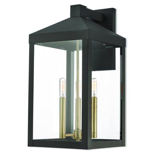 Livex Lighting - 20585-07 - Three Light Outdoor Wall Lantern - Nyack - Bronze