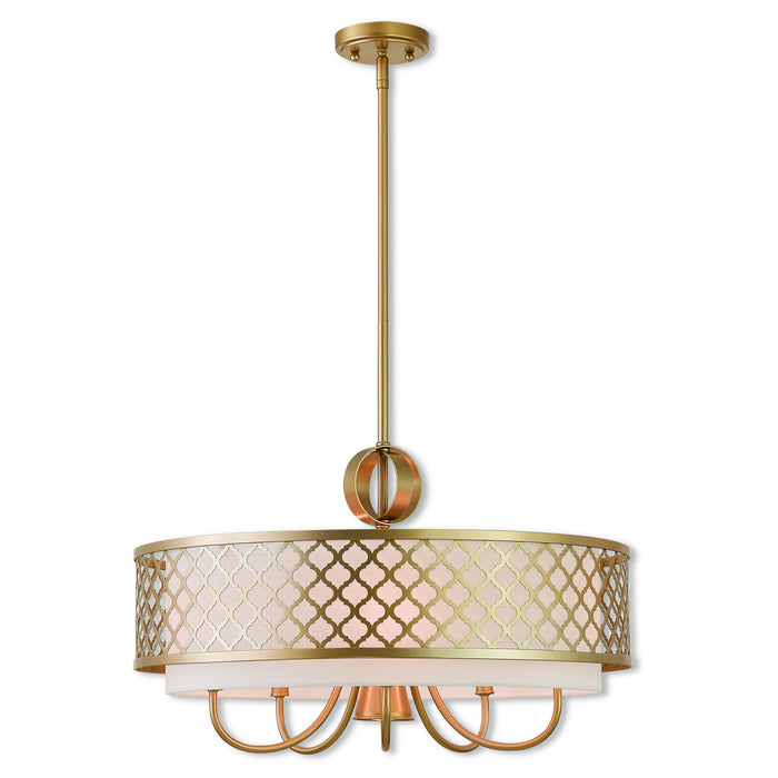 Livex Lighting - 41105-33 - Six Light Chandelier - Arabesque - Soft Gold