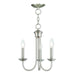 Livex Lighting - 42683-91 - Three Light Mini Chandelier - Estate - Brushed Nickel